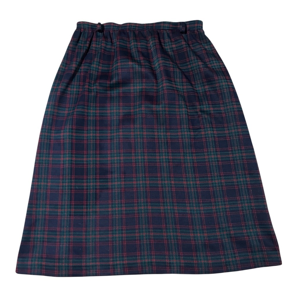 Vintage Plaid Skirt – Size 18 – Made in USA – Dark Academia Preppy Classic
